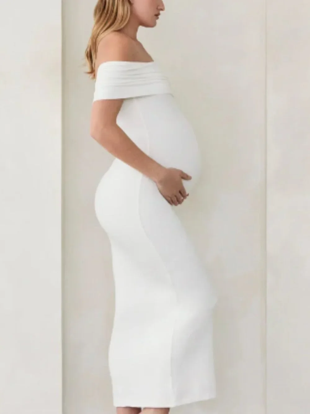 Bumpsuit The Bianca Maternity Dress, Ivory